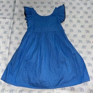 Sigrid Olsen Vibrant Blue Kids Dress with Flutter Sleeves